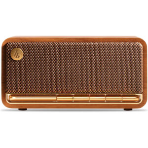 Edifier MP230 20W Portable Tabletop Bluetooth Stereo Speaker - Brown - Premium wooden finish - Bluetooth   3.5mm   SD card   USB-C inputs - Up to 10hrs playback >
