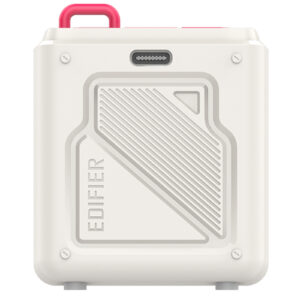 Edifier MP85 Portable Bluetooth 5.3 Speaker - White - 40mm driver lightweight design with lanyard strap Edifier app support & EQ settings USB Type-C up to 8hrs playb