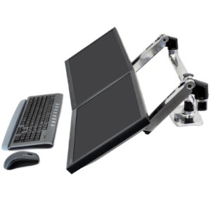 Ergotron 45-245-026 LX Dual Side by Side Arm MON DSK ALM > PC Peripherals > Monitor Mounts & Accessories > Dual Monitor Mounts - NZ DEPOT