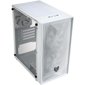 FSP CST130 White mATX Mini Tower Case 3x 120mm Fan Pre-installed CPU Cooler Support up to 165mm Graphics Card Support up to 300mm 4x PCI Slot 240mm Rad Supported Fro
