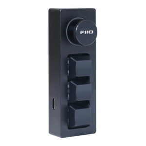 FiiO KB1K Mechanical USB Multimedia Keypad & Music Remote - Black - 3x programmable media keys   volume knob - RGB lights - Dual USB-C ports - Hot-swappable Kailh BO