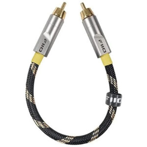 FiiO LR-RCA5S 20cm RCA Coaxial Digital Audio Cable - All-aluminium alloy construction - Gold-plated plugs - Graphene shielding - Premium braided finish > PC Perip