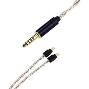 FiiO LS-4.4B Straight 0.78mm 2-Pin to 4.4mm Balanced Headphone Cable for In-Ear Monitors - High-quality silver-plated copper - Premium braided finish > PC Periphe