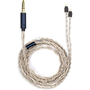 FiiO LS-4.4B Straight 0.78mm 2-Pin to 4.4mm Balanced Headphone Cable for In-Ear Monitors - High-quality silver-plated copper - Premium braided finish > PC Periphe