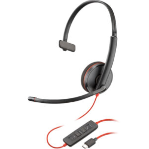 HP POLY HEADSETS 80S09AA Poly Blackwire 3210 Monaural USB-C Headset > PC Peripherals > Headsets > Business Headsets - NZ DEPOT
