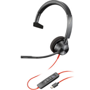 HP Poly Blackwire 3310 USB-C/A Wired On-Ear Headset Mono - Teams Certified > PC Peripherals > Headsets > Business Headsets - NZ DEPOT