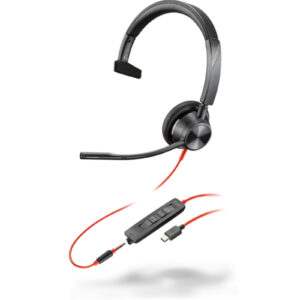 HP Poly Blackwire 3315 USB-C/A/3.5mm Wired On-Ear Headset Mono - UC Certified > PC Peripherals > Headsets > Business Headsets - NZ DEPOT