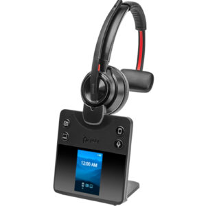 HP Poly Savi 8410 DECT Wireless On-Ear Headset Mono with Stand - UC Certified > PC Peripherals > Headsets > Business Headsets - NZ DEPOT