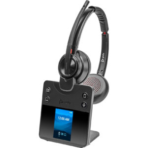 HP Poly Savi 8420 DECT Wireless On-Ear Active Noise Cancelling Headset with Stand - UC Certified > PC Peripherals > Headsets > Business Headsets - NZ DEPOT