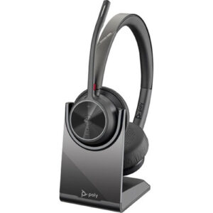 HP Poly Voyager 4320 Bluetooth On-Ear Headset with Stand - Teams Certified > PC Peripherals > Headsets > Business Headsets - NZ DEPOT