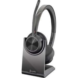 HP Poly Voyager 4320 Bluetooth On-Ear Headset with Stand - UC Certified > PC Peripherals > Headsets > Business Headsets - NZ DEPOT