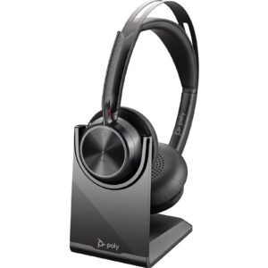 HP Poly Voyager Focus 2 Bluetooth On-Ear Active Noise Cancelling Headset with Stand - UC Certified > PC Peripherals > Headsets > Business Headsets - NZ DEPO