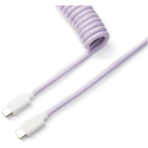 Keychron Coiled USB-C Straight Aviator Cable - Light Purple > PC Peripherals > Keyboards > Keyboard Accessories - NZ DEPOT