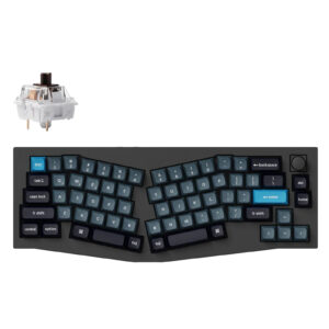 Keychron Q8 Pro M3 Wireless Mechanical Keyboards Swappable RGB Backlight Brown Switch Knob Version- Black > PC Peripherals > Keyboards > Ergonomic Keyboards
