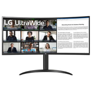 LG  34WR55QC-B 34" WQHD Curved UltraWide Monitor > PC Peripherals > Monitors > Curved Monitors - NZ DEPOT