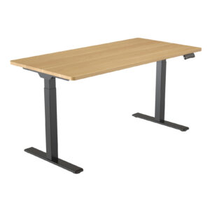 Loctek Ergonomic Pro Office - 1200x600mm - Dual Motor Standing Desk - 2 Stage Height Range 710-1200mm - Programmable Height Memory Control - Anti-Collision Function
