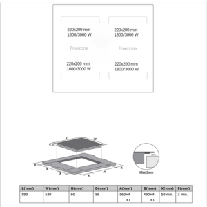 Midea 60cm Freezone Induction Cooktop MC-IF7222CCD - Hobs - MC-IF7222CCD-2 - NZ DEPOT