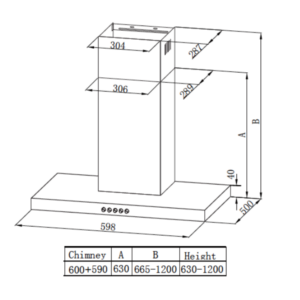 Midea 60cm T-Shape Rangehood 60M21 - Rangehoods - 60M21-2 - NZ DEPOT