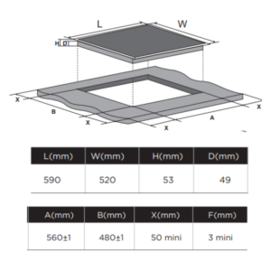 New Arrival | Midea 60cm Freezone Induction Cooktop MC-6F74A0H556 - Hobs - MC-6F74A0H556-2 - NZ DEPOT