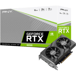 PNY NVIDIA GeForce RTX 3050 6GB GDDR6 Dual Fan GPU Graphics Card > PC Parts > Graphics Cards > Nvidia GeForce Desktop Graphics Cards - NZ DEPOT