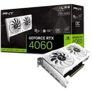 PNY NVIDIA GeForce RTX 4060 XLR8 WHITE 8GB GDDR6 Dual Fan > PC Parts > Graphics Cards > Nvidia GeForce Desktop Graphics Cards - NZ DEPOT