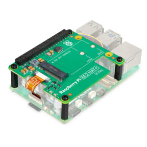 Raspberry Pi 5 Official M.2 HAT   M Key Supports 2230 or 2242 Form Factor M.2 - Format PCIe / NVMe SSD and Other PCIe Accessories > Computers & Tablets > Singl