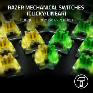Razer BlackWidow v4 X Wired Mechanical Gaming Keyboard - Razer Green Switch > PC Peripherals > Keyboards > Gaming Keyboards - NZ DEPOT