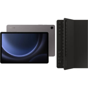 Samsung Galaxy Tab S9 FE Tablet - Grey 128GB Storage - 6GB RAM - Wi-Fi - Android Bundle with Original Samsung Slim Keyboard Cover >  > Bundle Deals >  - NZ