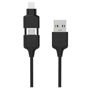 Scosche i3M CHARGE & SYNC CABLE FOR LIGHTNING/MICRO USB DEVICES - 3FT CABLE LENGTH (BLACK) > PC Peripherals > Cables > Lightning Cables - NZ DEPOT