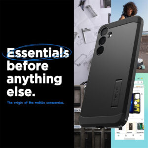 Spigen Galaxy A35 5G (2024) Tough Armor  Case - Black > Phones & Accessories > Mobile Phone Cases > Samsung Cases - NZ DEPOT