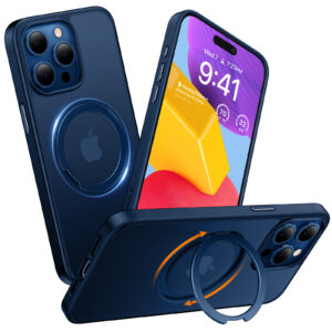 Torras iPhone 15 Pro Max (6.7") UPRO Ostand Pro Case - Navy Blue > Phones & Accessories > Mobile Phone Cases > Apple Cases - NZ DEPOT