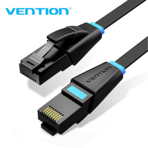 Vention IBJBD  Flat Cat.6 UTP Patch Cable 0.5M Black > PC Peripherals > Cables > Network & Telephone Cables - NZ DEPOT