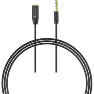 Verbatim 66574 3.5mm Aux Audio Extension Cable 3m - Black > PC Peripherals > Cables > Audio Cables - NZ DEPOT