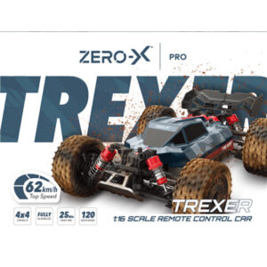 Zero-X 1:16 Grey & Red TREXER 4 x 4 Top Speed 62km/h Remote Car 2.4GHz 120m Range > Toys Hobbies & STEM > RC Toys > Cars - NZ DEPOT