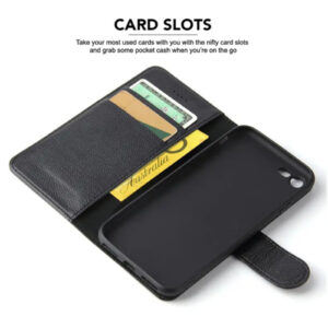 iPhone SE (3rd/2nd Gen)/8/7   Flip Wallet Case - Black > Phones & Accessories > Mobile Phone Cases > Apple Cases - NZ DEPOT