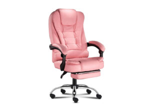 Percy Massage Office Chair Pu Pink Pr7150 Office Chairs Nz Depot - Nz Depot