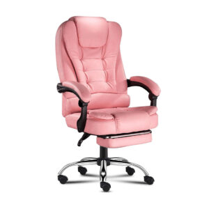Percy Massage Office Chair PU Pink
