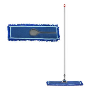 SOGA 100cm Blue Microfiber Flat Mop Floor Cleaning Pads Rotating Dust Remover NZ DEPOT - NZ DEPOT