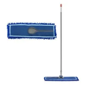Buy SOGA 100cm Blue Microfiber Flat Mop Floor Cleaning Pads Rotating Dust Remover Online - Home & Garden / Cleaning / Mops & Buckets - 1 - NZ Depot Free Shipping