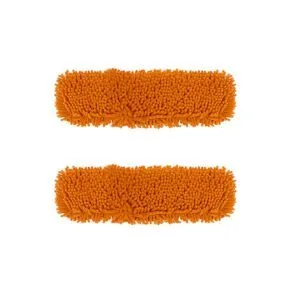 Buy SOGA 2X 50x12 Orange Microfiber Flat Mop Floor Cleaning Pads Rotating Dust Remover Online - Home & Garden / Cleaning / Mops & Buckets - 1 - NZ Depot Free Shipping