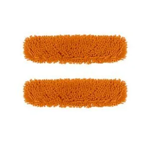 Buy SOGA 2X 60x12 Orange Microfiber Flat Mop Floor Cleaning Pads Rotating Dust Remover Online - Home & Garden / Cleaning / Mops & Buckets - 1 - NZ Depot Free Shipping