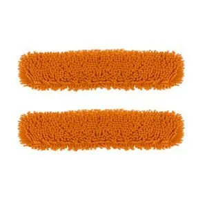 Buy SOGA 2X 80x12 Orange Microfiber Flat Mop Floor Cleaning Pads Rotating Dust Remover Online - Home & Garden / Cleaning / Mops & Buckets - 1 - NZ Depot Free Shipping