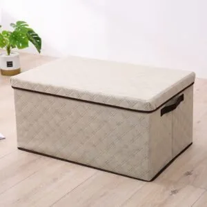 Buy SOGA 2X Small Beige Non-Woven Diamond Quilt Grid Fabric Storage/ Organizer Box Online - Furniture/Storage & Shelving/Home Storage - 2 - NZ Depot Free Shipping