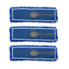 SOGA 3X 100x22 Blue Microfiber Flat Mop Floor Cleaning Pads Rotating Dust Remover, Home & Garden > Cleaning > Mops & Buckets, , , , ,  - NZ DEPOT 1
