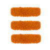 SOGA 3X 50x12 Orange Microfiber Flat Mop Floor Cleaning Pads Rotating Dust Remover, Home & Garden > Cleaning > Mops & Buckets, , , , ,  - NZ DEPOT 1