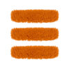 SOGA 3X 60x12 Orange Microfiber Flat Mop Floor Cleaning Pads Rotating Dust Remover, Home & Garden > Cleaning > Mops & Buckets, , , , ,  - NZ DEPOT 1