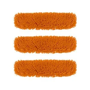 Buy SOGA 3X 60x12 Orange Microfiber Flat Mop Floor Cleaning Pads Rotating Dust Remover Online - Home & Garden / Cleaning / Mops & Buckets - 1 - NZ Depot Free Shipping