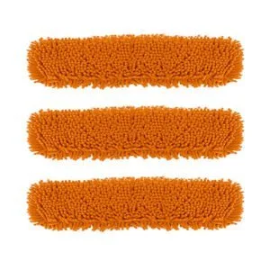 Buy SOGA 3X 80x12 Orange Microfiber Flat Mop Floor Cleaning Pads Rotating Dust Remover Online - Home & Garden / Cleaning / Mops & Buckets - 1 - NZ Depot Free Shipping