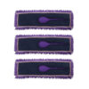 SOGA 3X 90x22 Purple Microfiber Flat Mop Floor Cleaning Pads Rotating Dust Remover, Home & Garden > Cleaning > Mops & Buckets, , , , ,  - NZ DEPOT 1