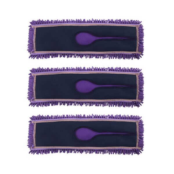 SOGA 3X 90x22 Purple Microfiber Flat Mop Floor Cleaning Pads Rotating Dust Remover, Home & Garden > Cleaning > Mops & Buckets, , , , ,  - NZ DEPOT 1
